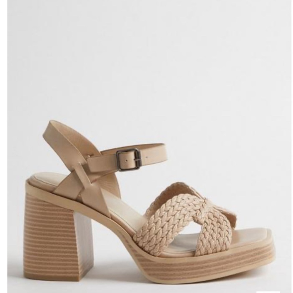 Crisscross Platform Heel Sandal (WW)